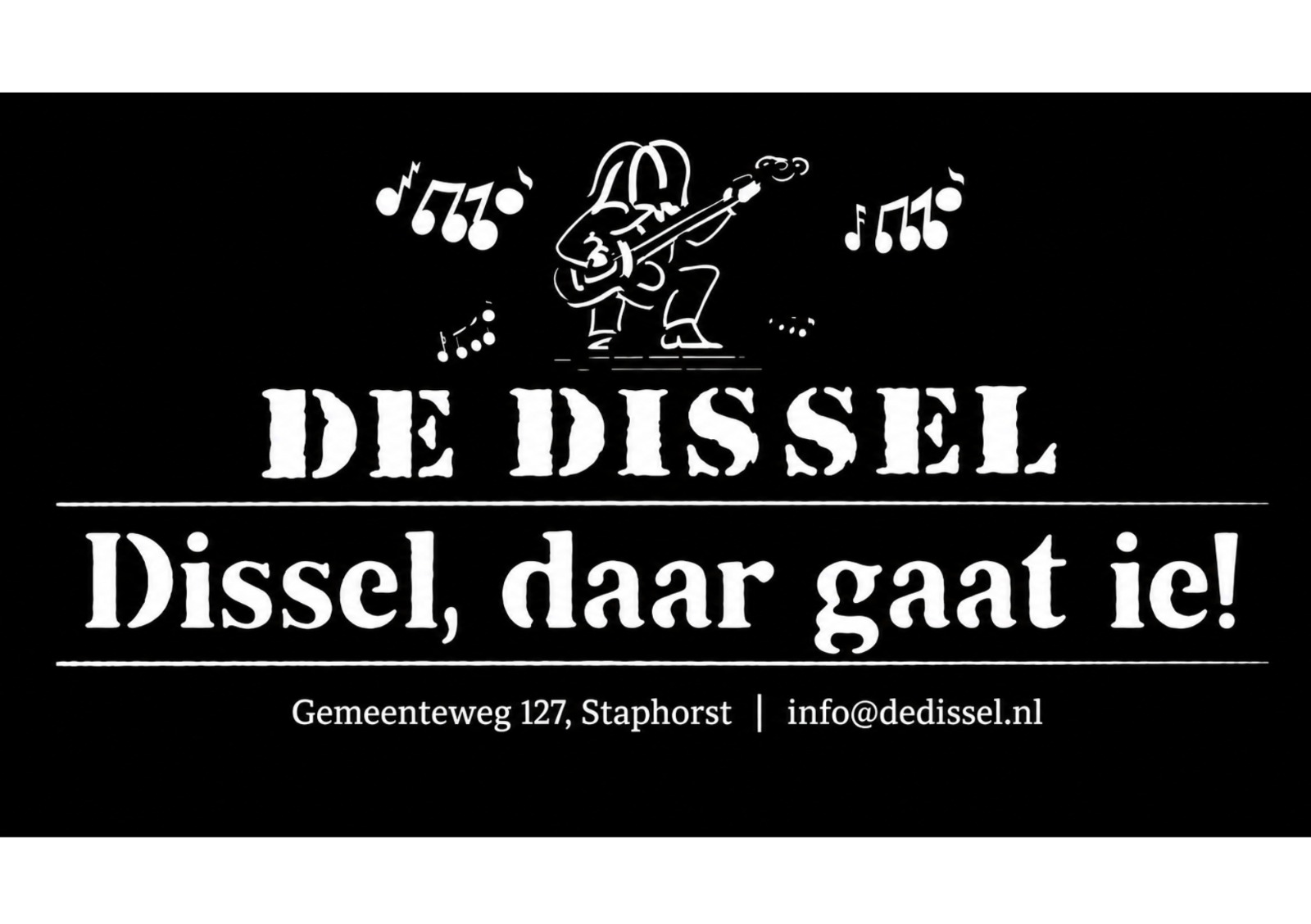 Logo van De Dissel — Dissel, daar gaat ie!